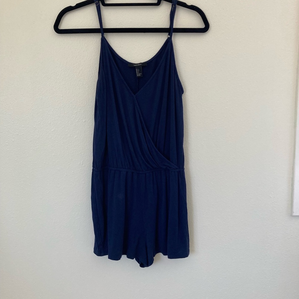 Navy Forever 21 Romper